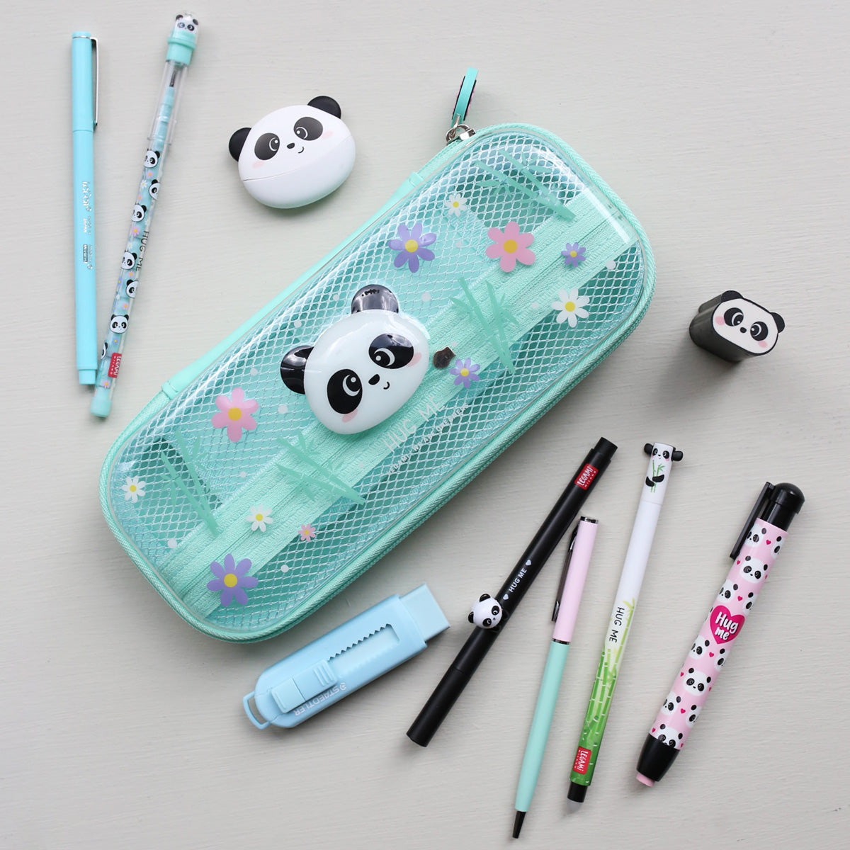 STACKABLE PENCIL WITH ERASER // PANDA