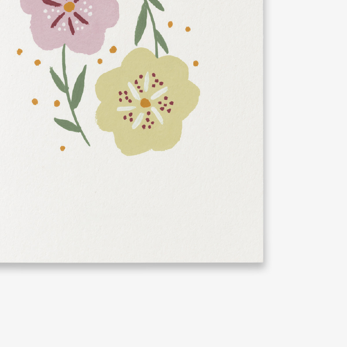 SMALL GREETING CARD // FLORAL WISHES