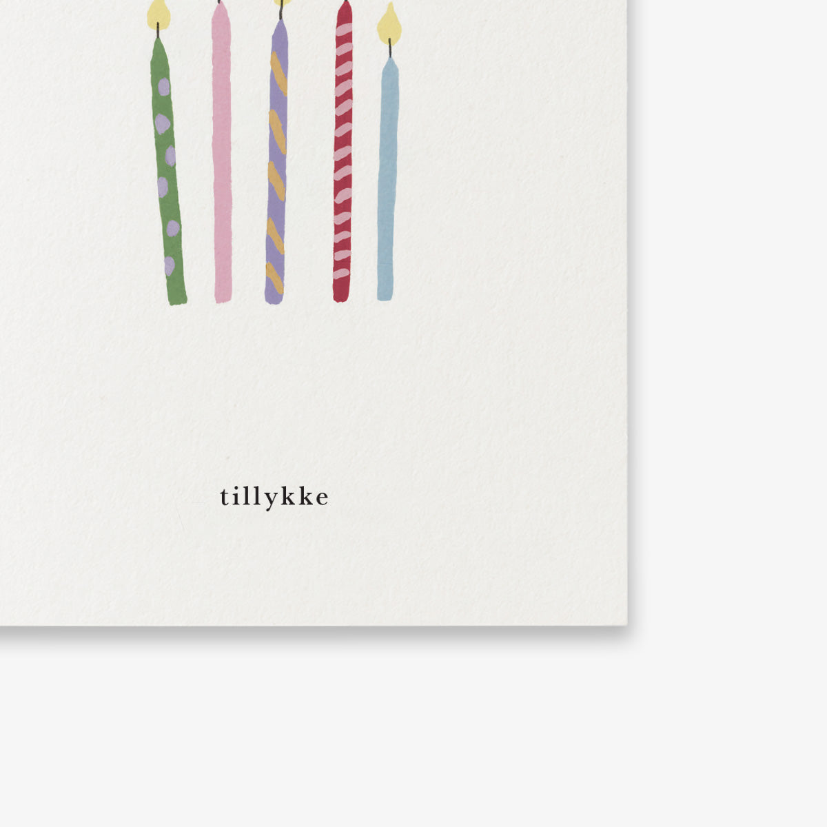 SMALL GREETING CARD // FØDSELSDAGSLYS