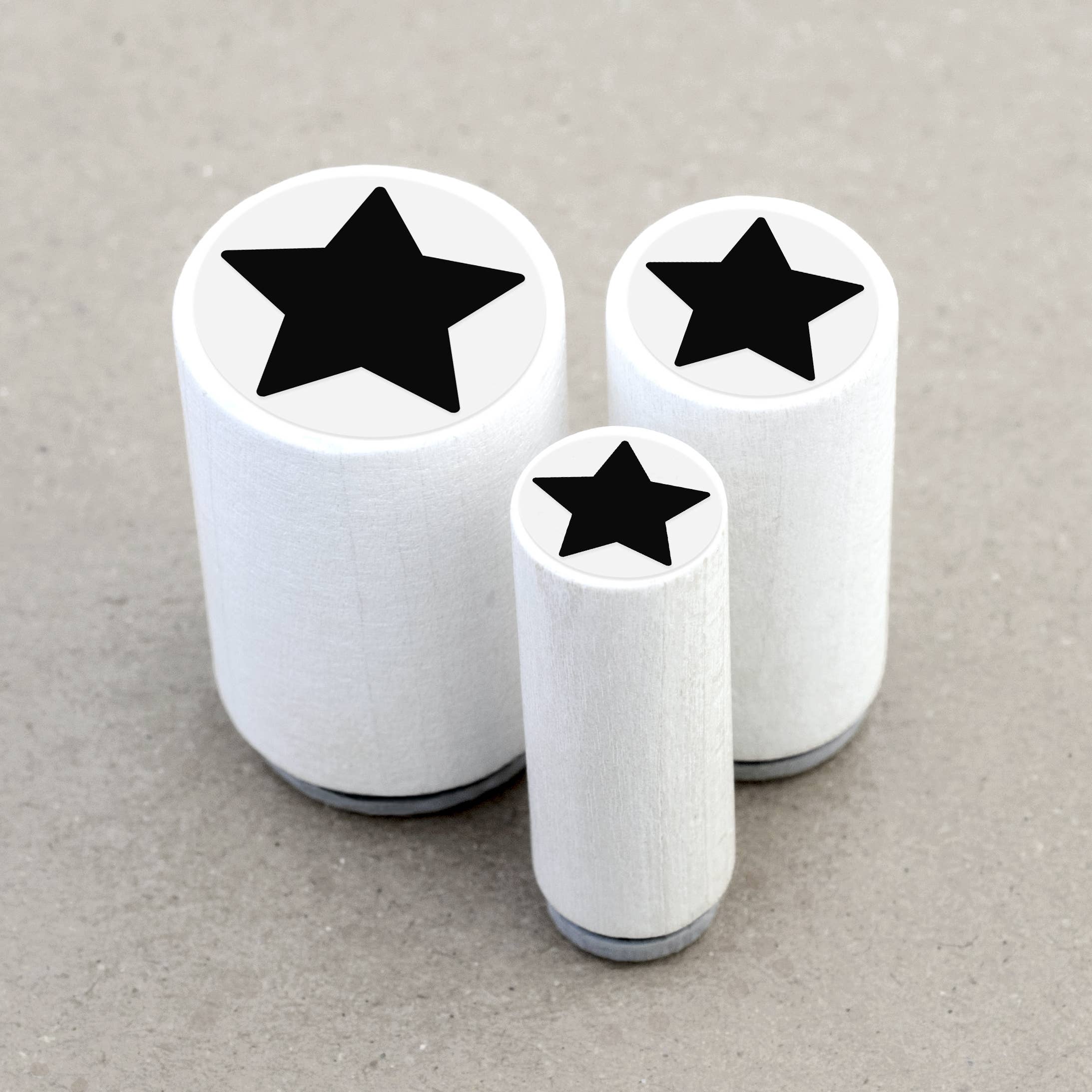 MINI RUBBER STAMP // FILLED STAR