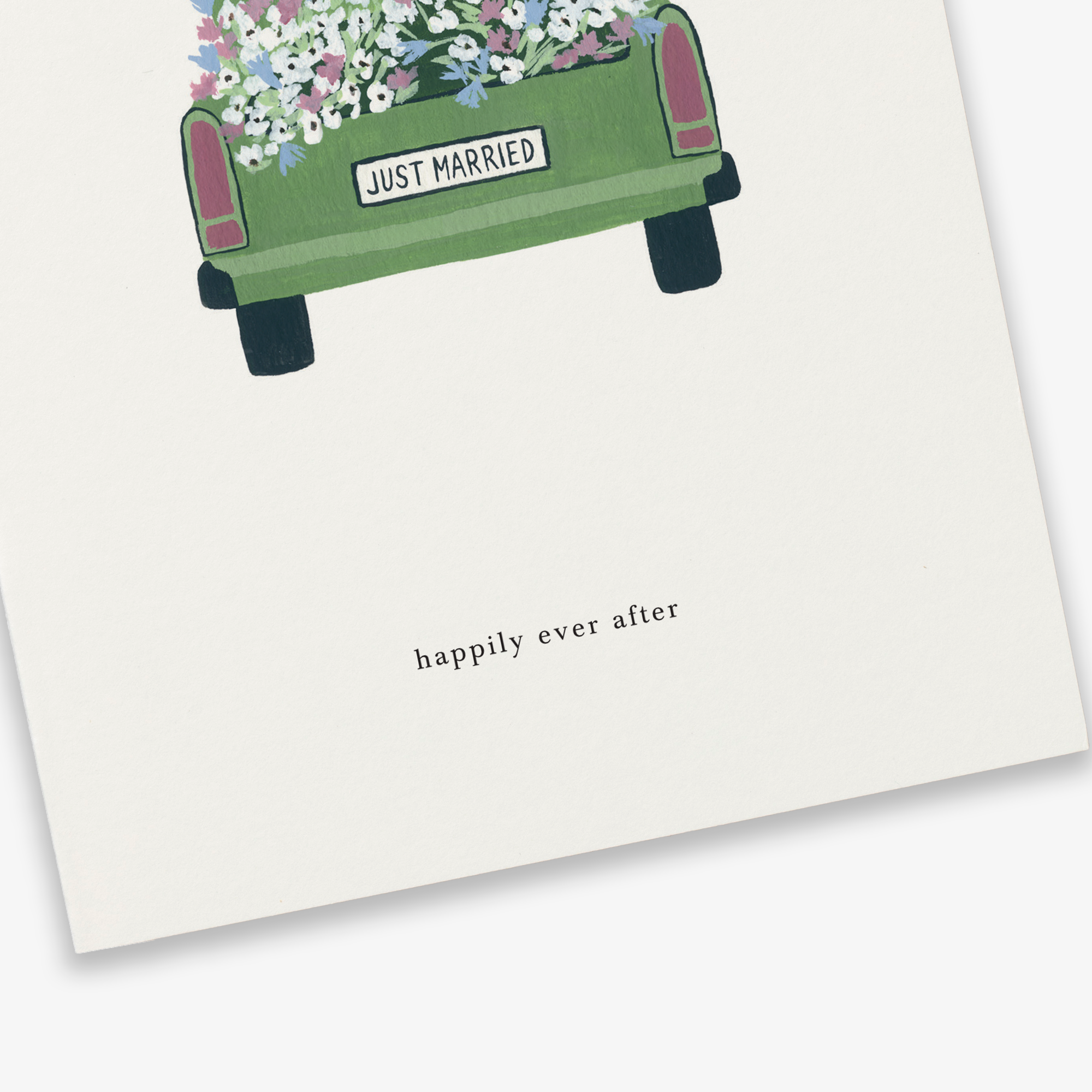 GREETING CARD // WEDDING CAR