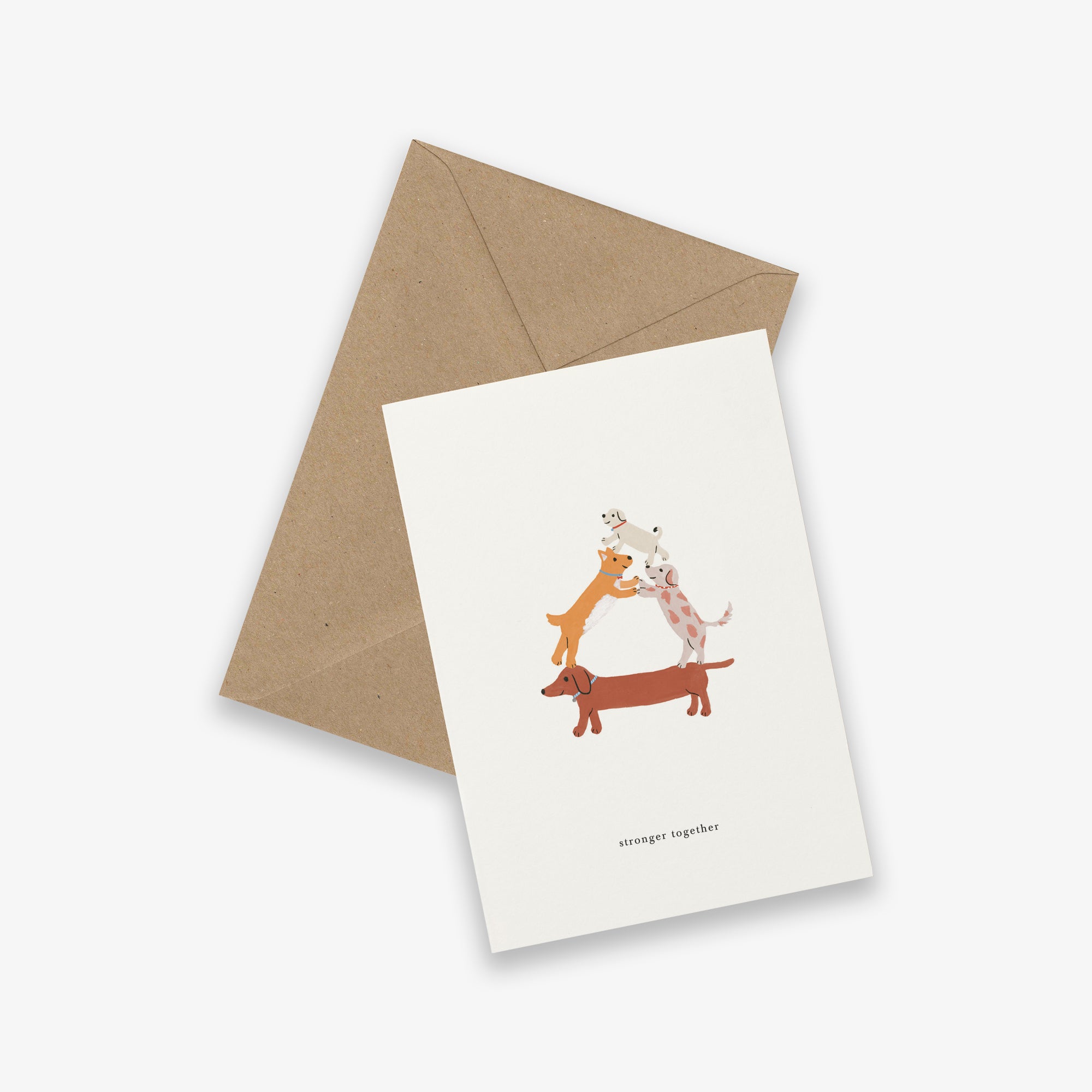 GREETING CARD // DOG FORMATION