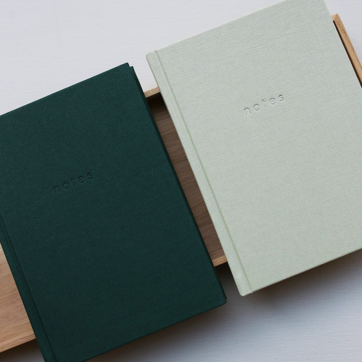 NOTES HARDCOVER NOTEBOOK // BOTTLE GREEN