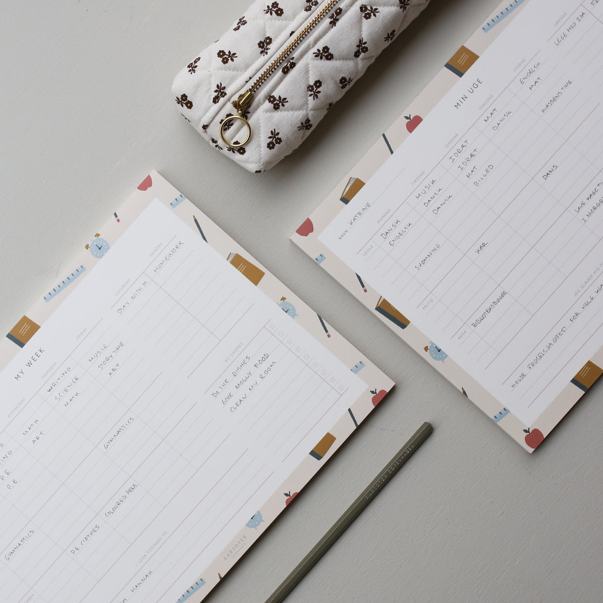 MY WEEK NOTEPAD