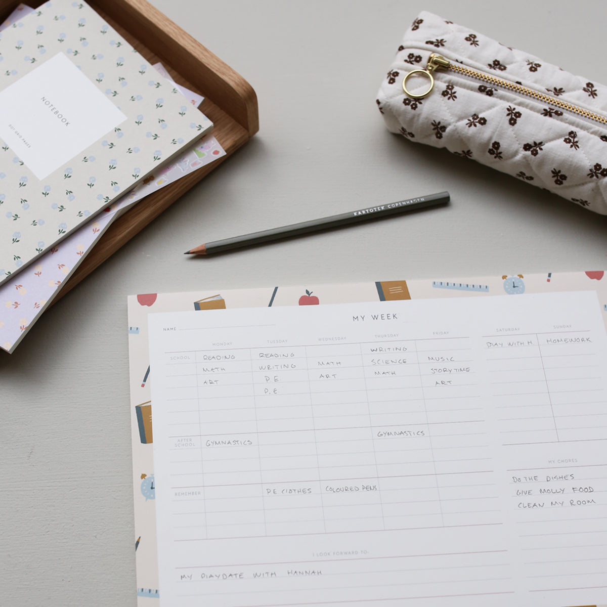 MY WEEK NOTEPAD