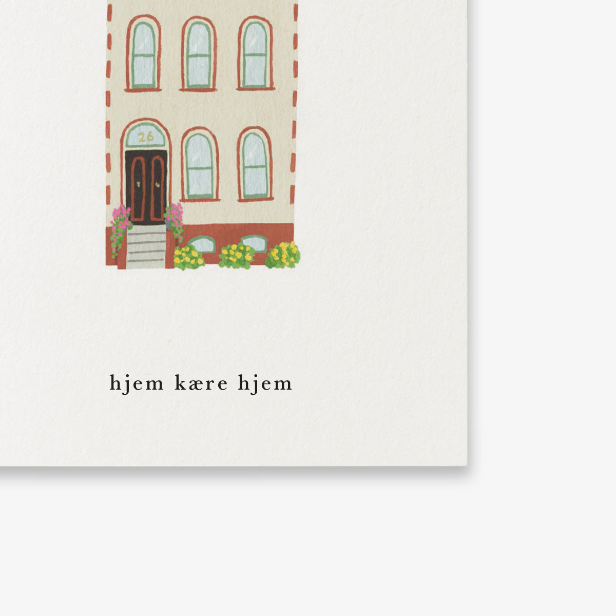 SMALL GREETING CARD // HJEM (DANISH)
