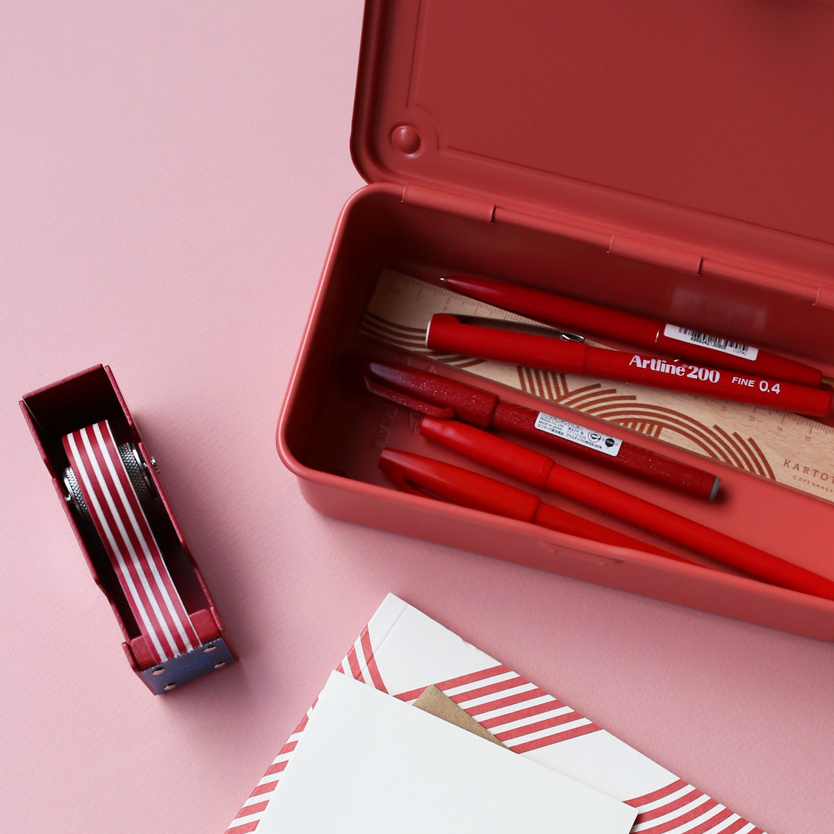 T-190 STEEL TOOL BOX // CORAL