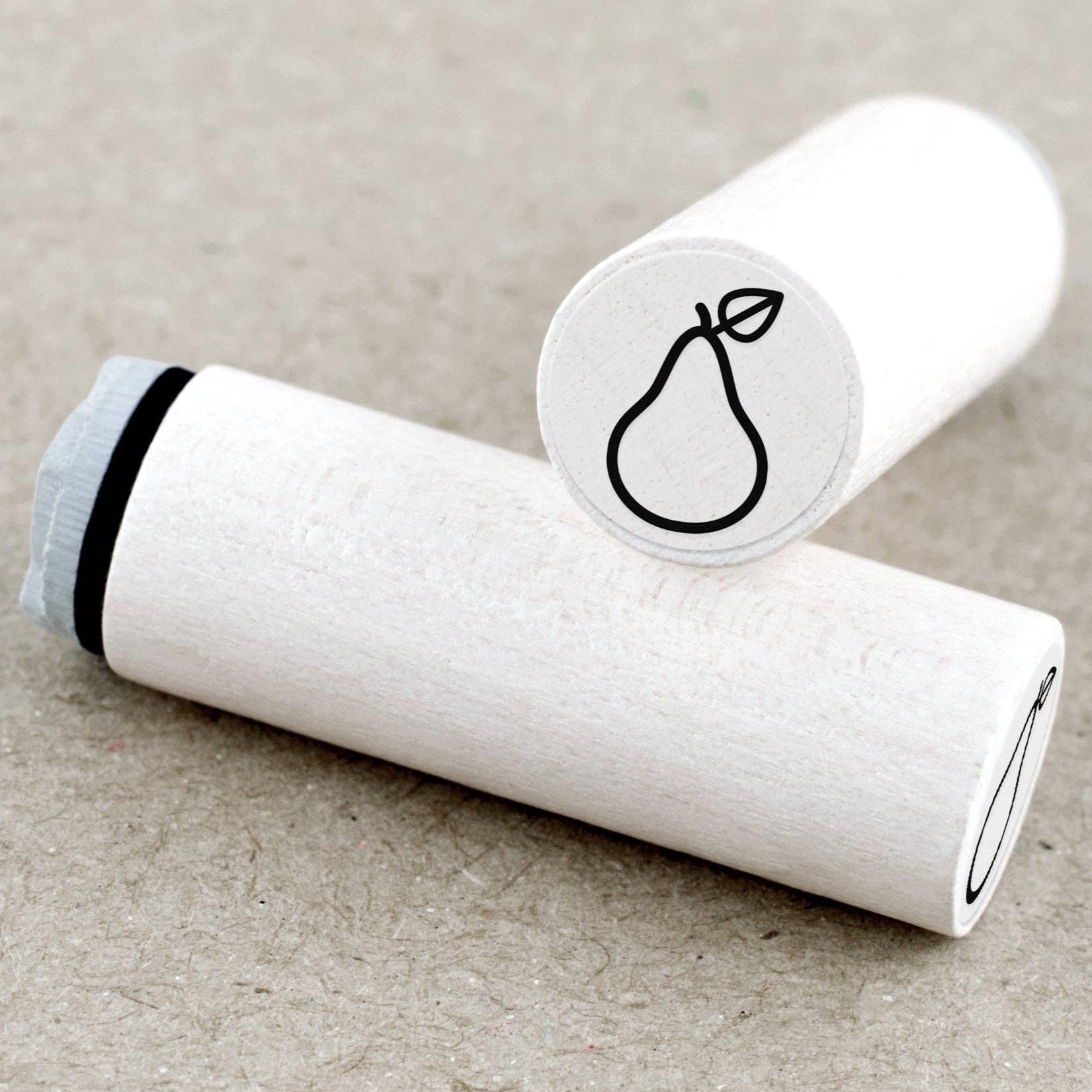 MINI RUBBER STAMP // PEAR