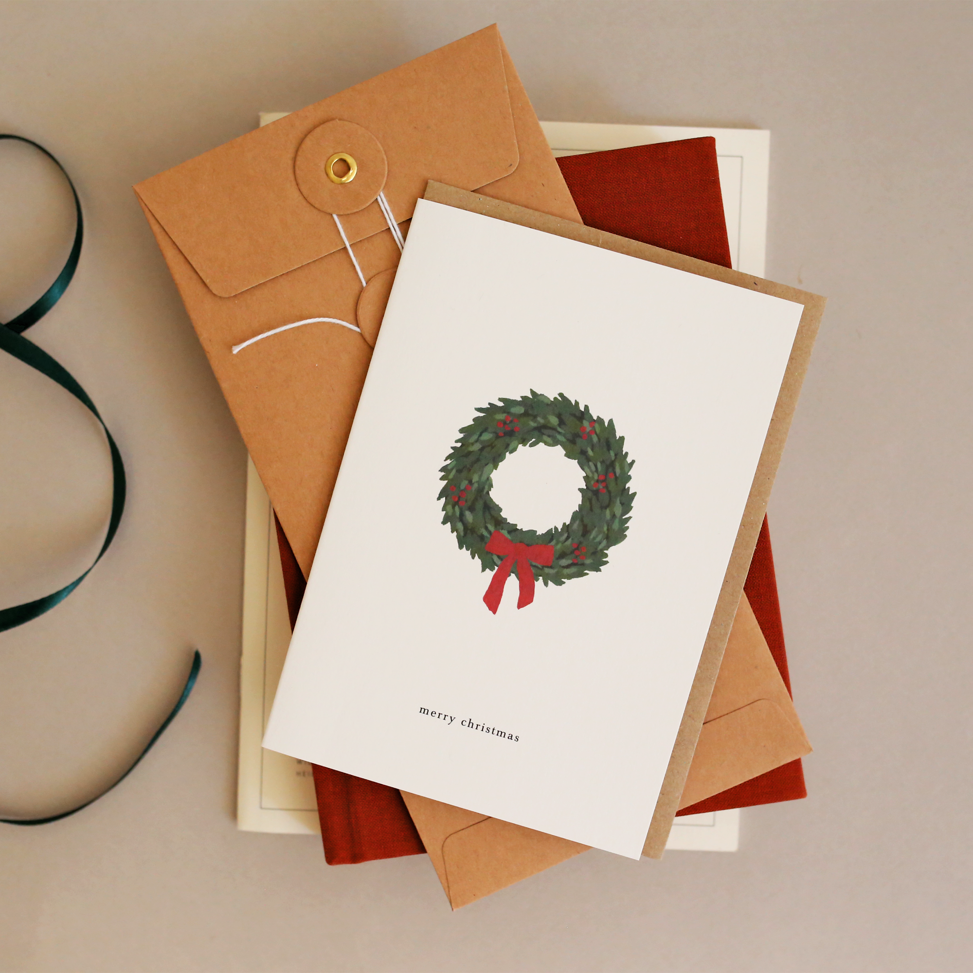 GREETING CARD // CHRISTMAS WREATH