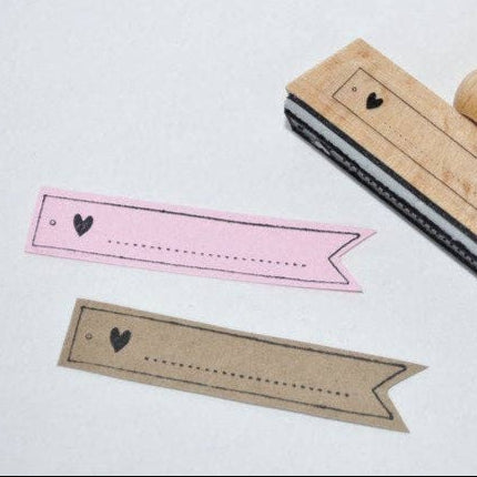 STEMPEL // BANNER MED HJERTE
