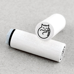 MINI RUBBER STAMP // SLEEPING CAT