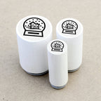 MINI RUBBER STAMP // SNOWGLOBE