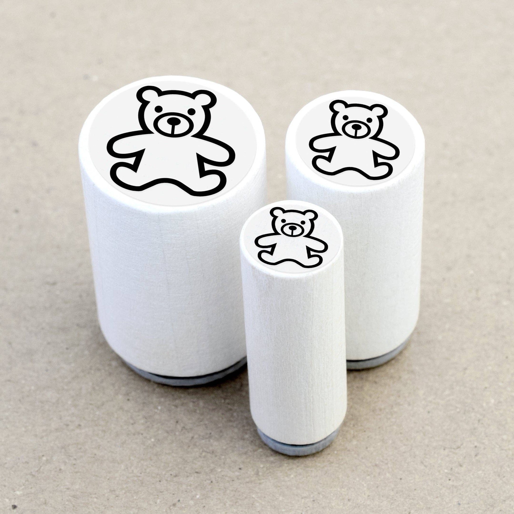 MINI RUBBER STAMP // TEDDY BEAR