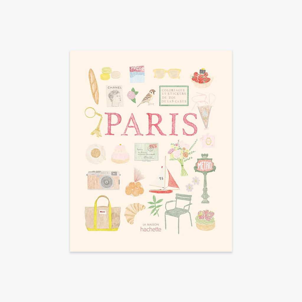 COLOURING AND STICKER BOOK // PARIS