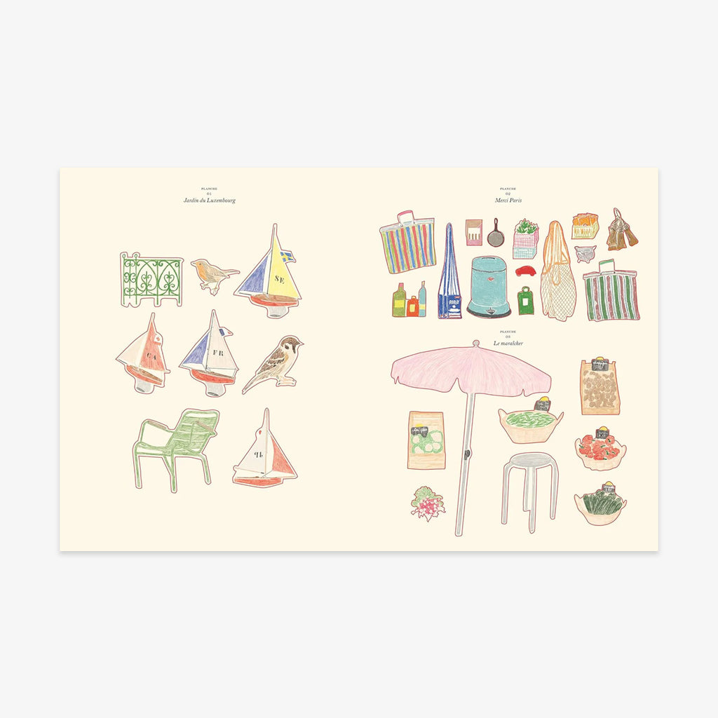 COLOURING AND STICKER BOOK // PARIS