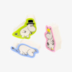 Moomin Erasers set shaped like little milk moomin characters.