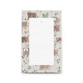 Notepad with bear illustrations on a white background