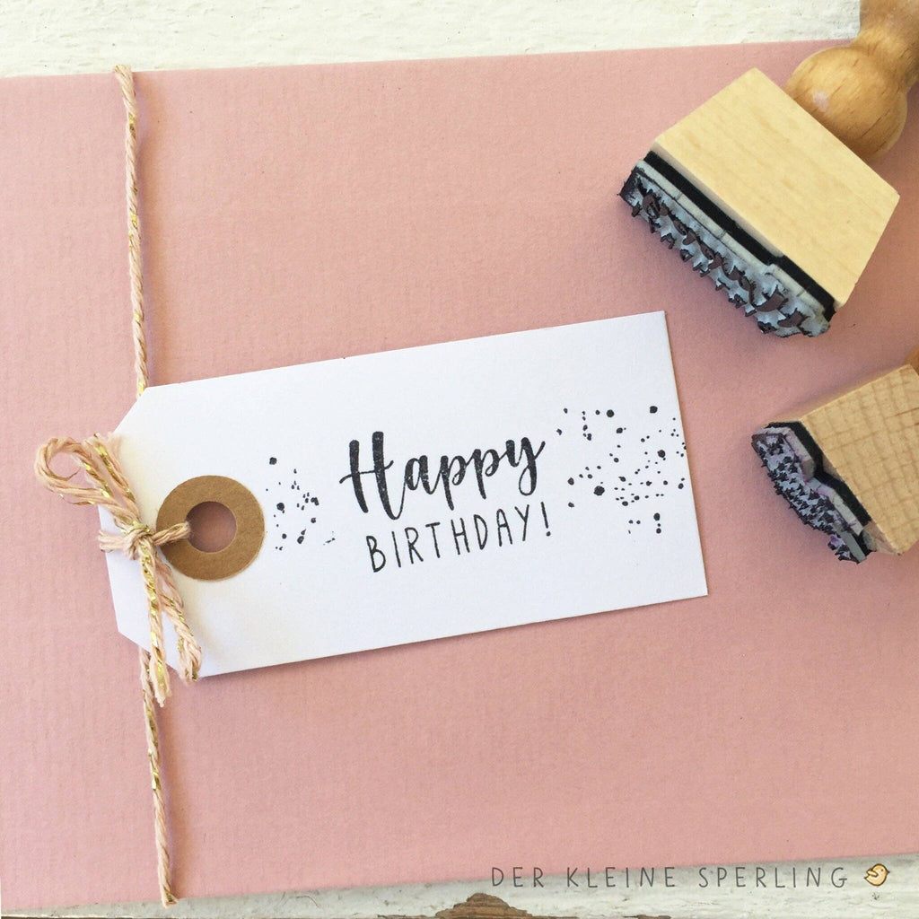 RUBBER STAMP // HAPPY BIRTHDAY