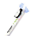 Colourful erasable pen with floral and Moomin Pappa design and 'Kuromi' branding on a white background