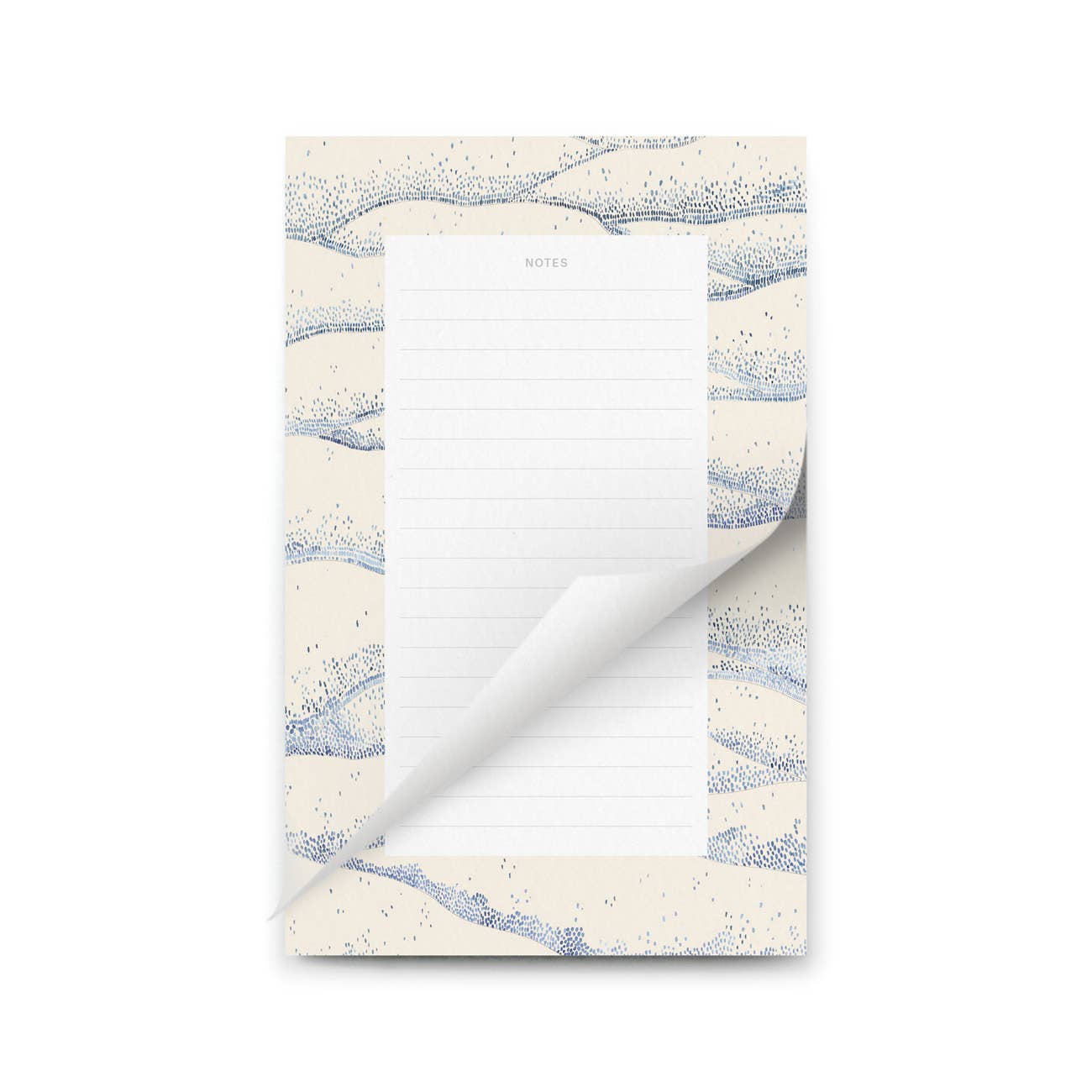 Notepad with a marble design on the cover