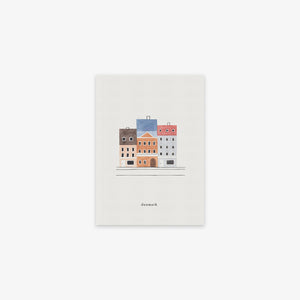 small pocket notebook with nyhavn københavn motif