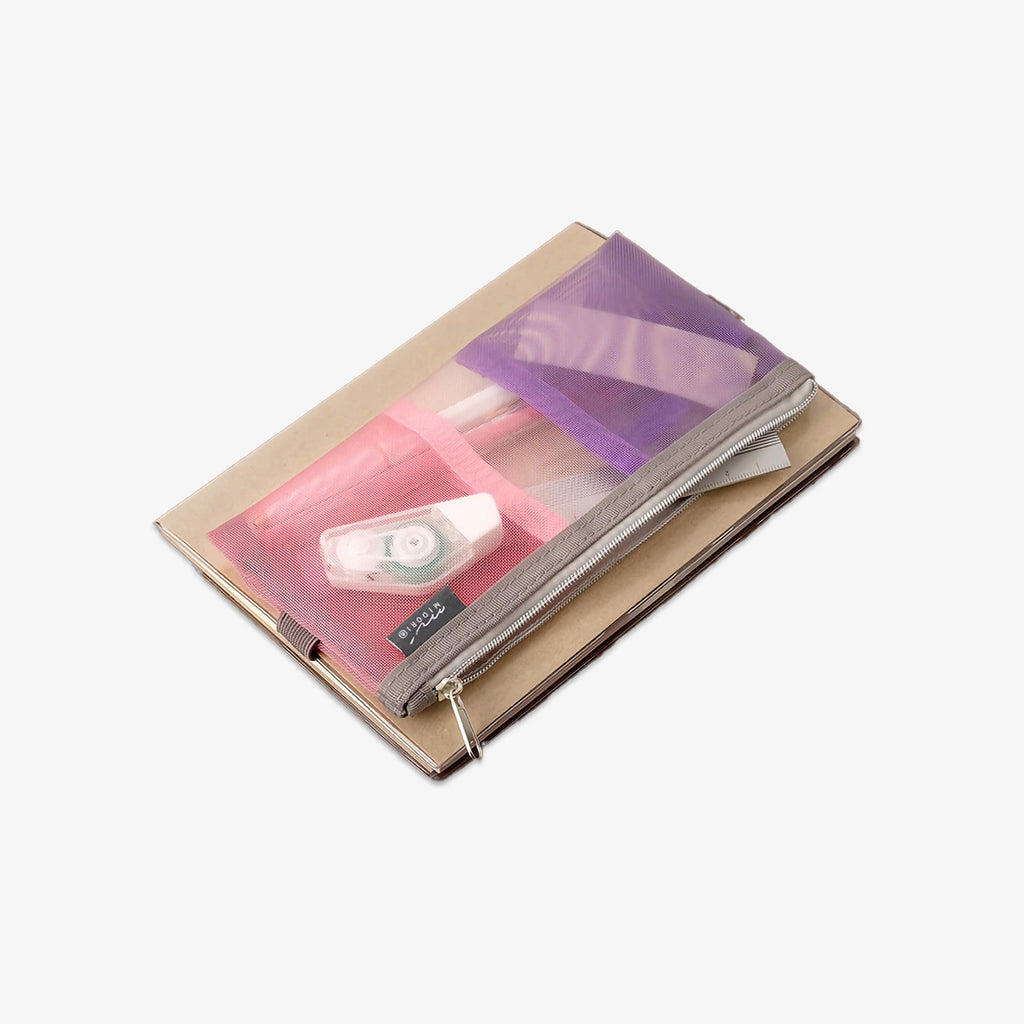 PENALHUS MED ELASTIK // MESH LILLA/PINK