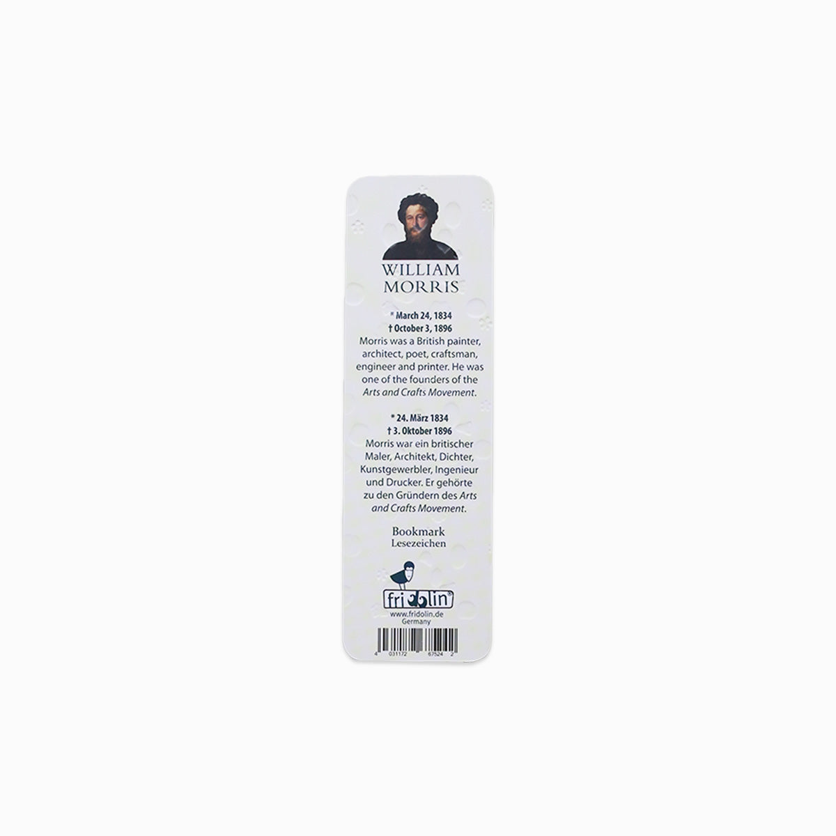WILLIAM MORRIS BOOKMARK // BLUE