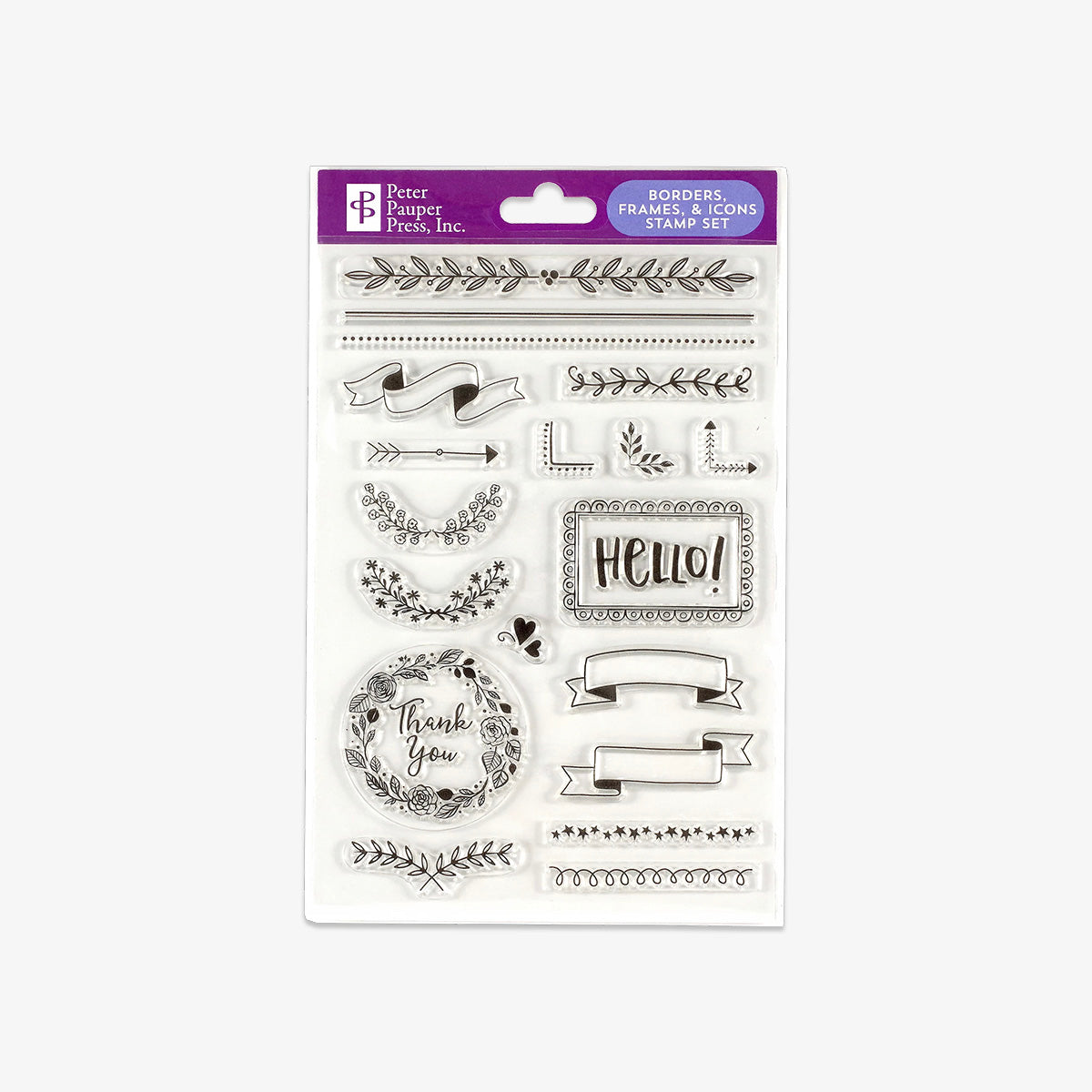 STAMP SET // BORDERS, FRAMES & ICONS