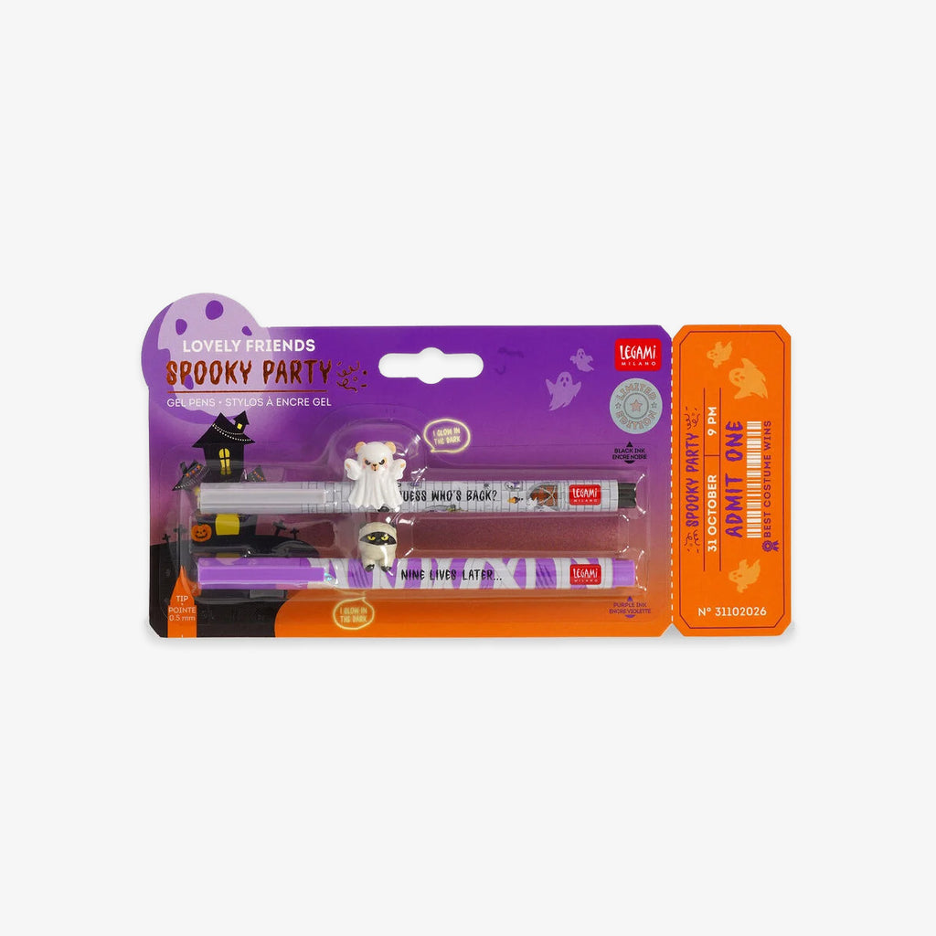 LOVELY FRIENDS GEL PEN SÆT // SPOOKY PARTY (LIMITED EDITION)