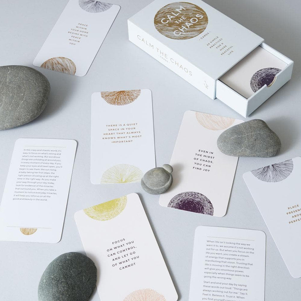 Set of cards with inspirational messages 