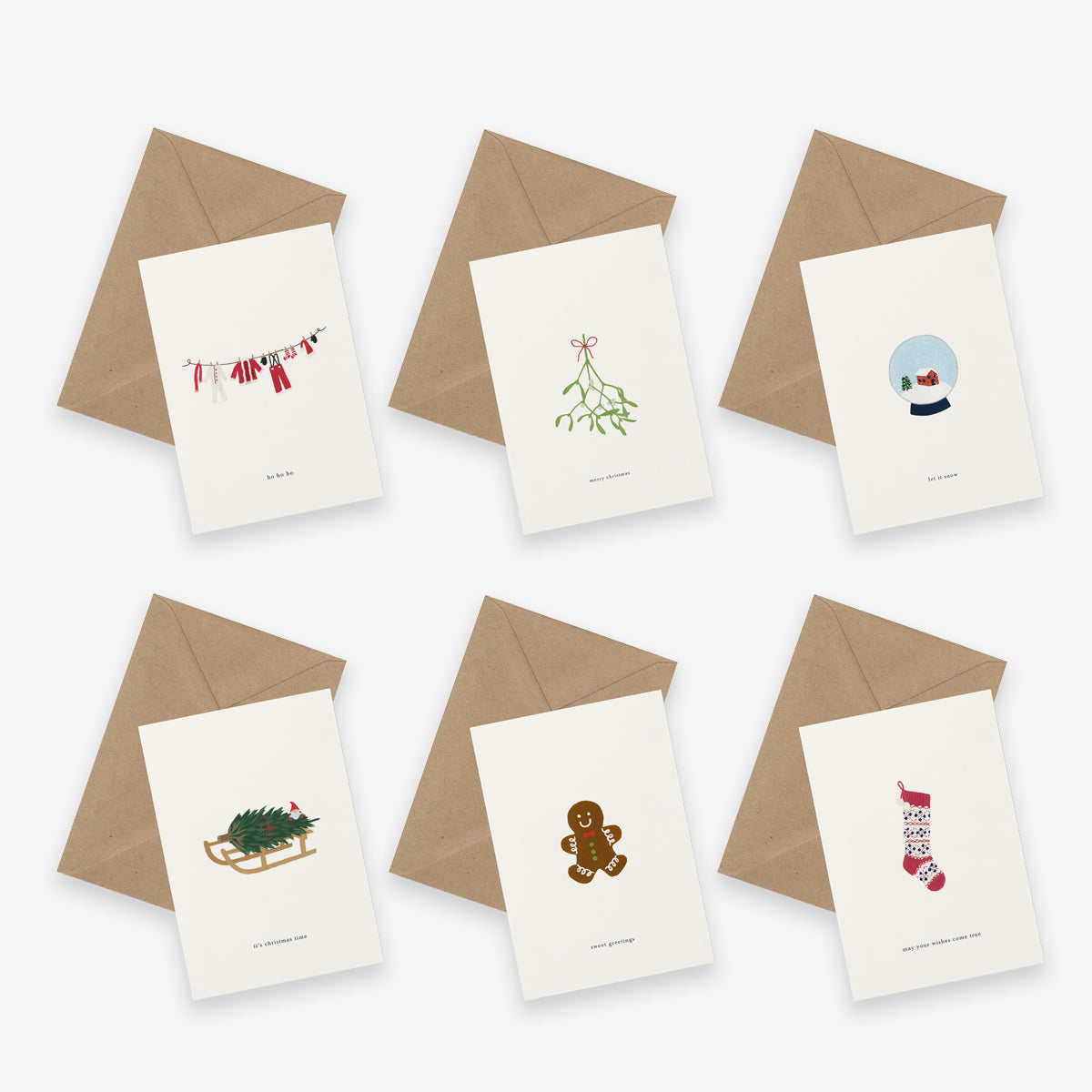 GREETING CARD SET OF 6 // CHRISTMAS IV