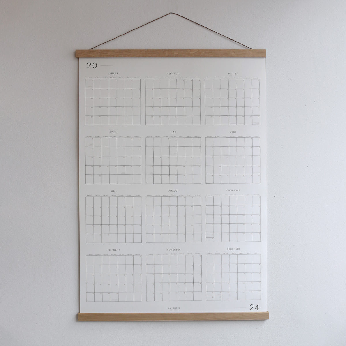 PLAKATKALENDER 2024 (DANISH) // M. RAMME