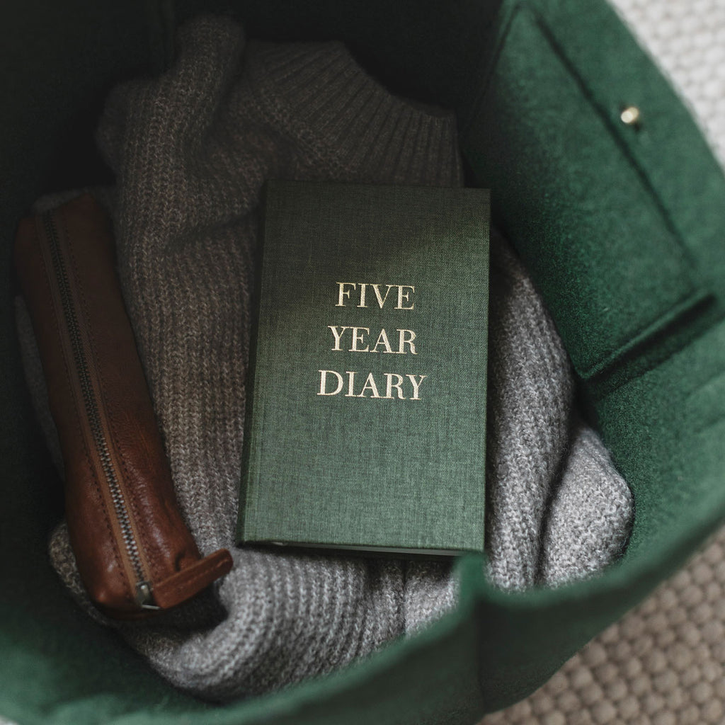 cover of a five year journal