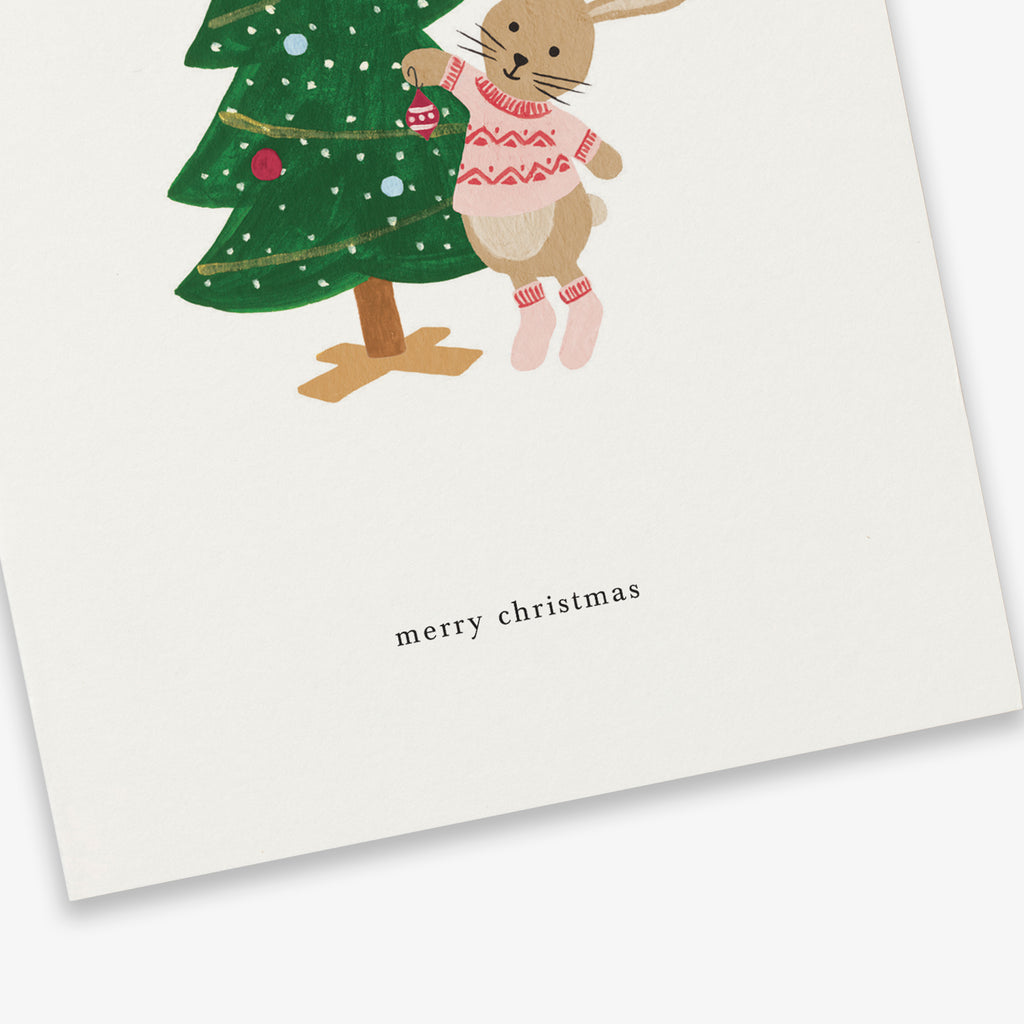 GREETING CARD // CHRISTMAS BUNNY