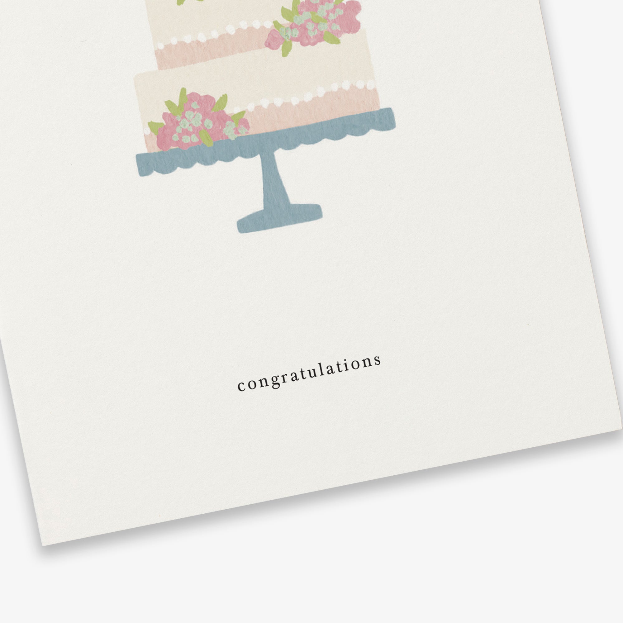 GREETING CARD // WEDDING CAKE