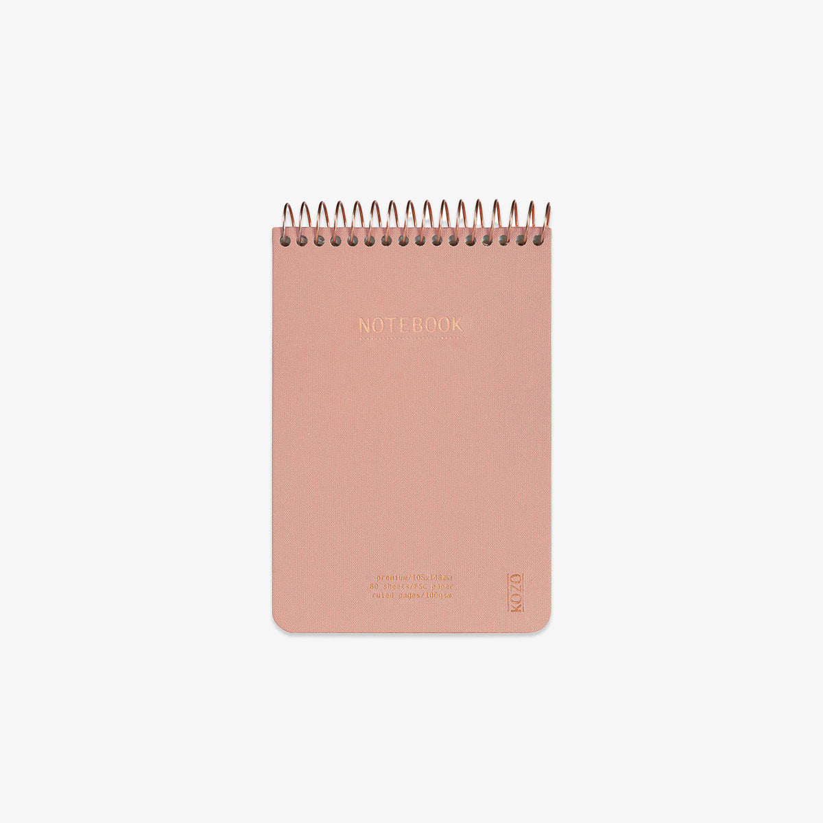 KOZO SPIRALBUNDEN NOTESBOG A6 // BLUSH