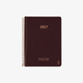 KOZO SPIRAL-BOUND CALENDAR 2027 A5 (DANISH) // COFFEE
