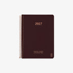 KOZO SPIRAL-BOUND CALENDAR 2027 A5 (DANISH) // COFFEE