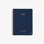 KOZO SPIRAL-BOUND CALENDAR 2027 A5 (DANISH) // NAVY