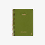 KOZO SPIRALBUNDEN KALENDER 2027 A5 // OLIVENGRØN