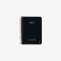 KOZO SPIRAL-BOUND CALENDAR 2027 A6 (DANISH) // BLACK