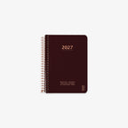 KOZO SPIRAL-BOUND CALENDAR 2027 A6 (DANISH) // COFFEE