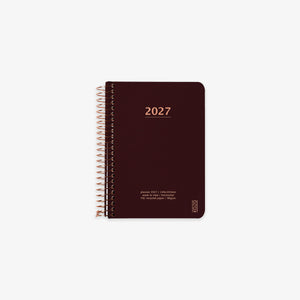 KOZO SPIRAL-BOUND CALENDAR 2027 A6 (DANISH) // COFFEE