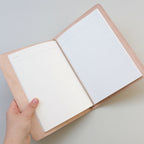 MULTI ELASTIC BAND LEATHER FOLDER // NATURAL