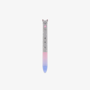 Pen with a cat-shaped design on a white background