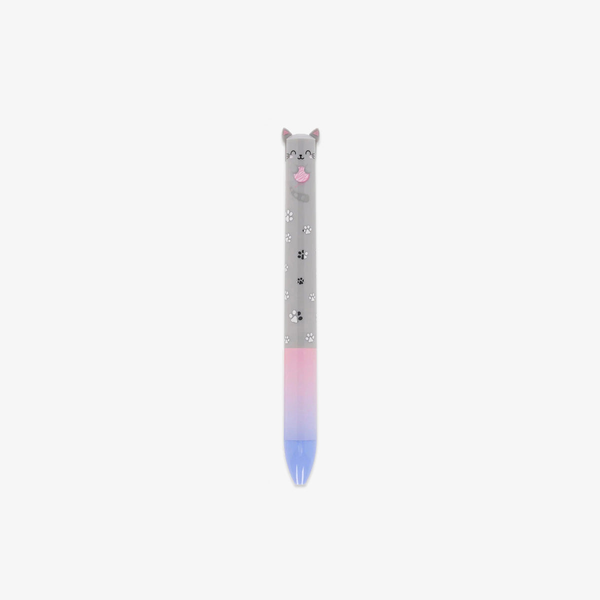 Pen with a cat-shaped design on a white background