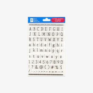 STAMP SET // LETTERS & NUMBERS