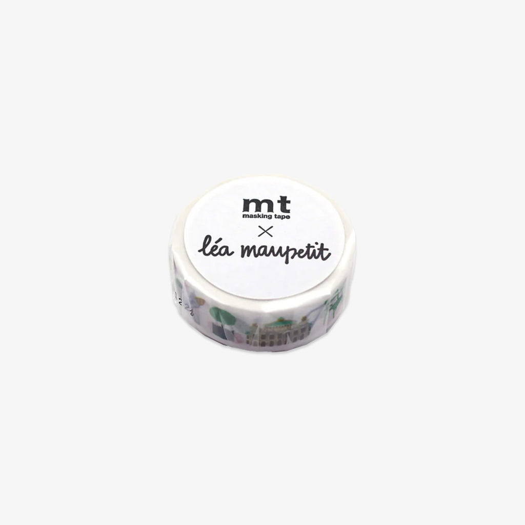 Roll of mt washi tape with Léa Maupetit design on a white background