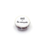 Masking tape with 'mt x leéa maupetit' text and dog design on a white background