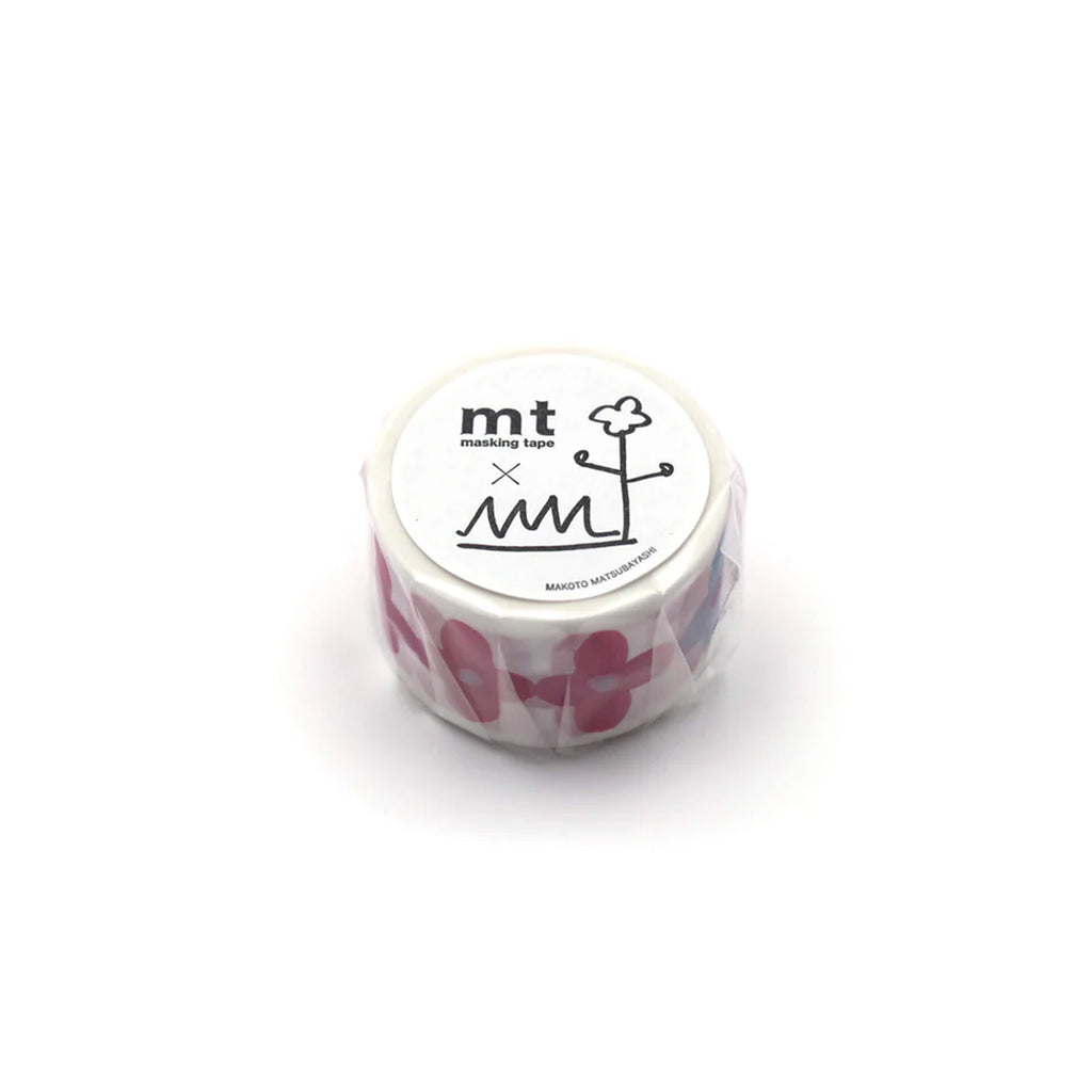 Roll of masking tape with a white label on a white background